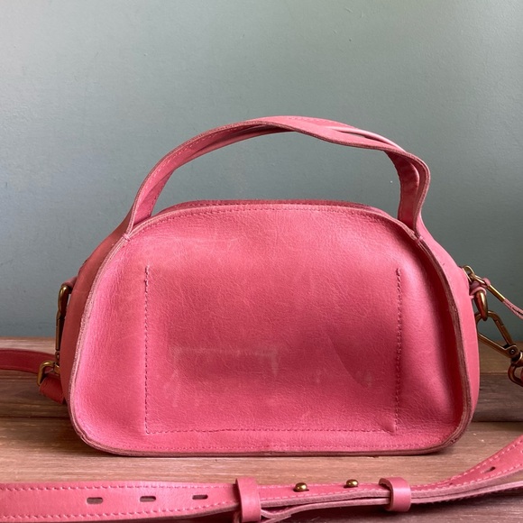 Madewell The Sydney Zip Top Leather Crossbody Bag Vintage Quartz - Picture 7 of 8